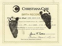 Hospital Birth Record