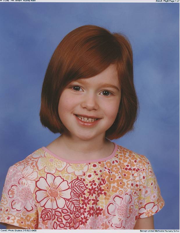 Audrey's March 19, 2009 School Portrait