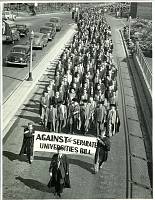 1957, March Against Separate Universities Bill, James Thomson Allan