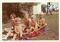 1971-72 ca Peter and Adrian and Andrew Allan, Trevor and Michael Dix, Sunwich Port Natal